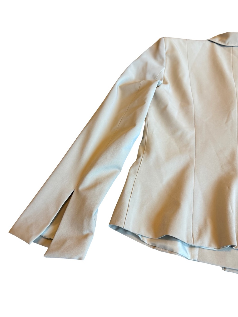 Vertigo Paris Beige Button-Down Blazer Jacket Office Professional Size Medium - Picture 10 of 14